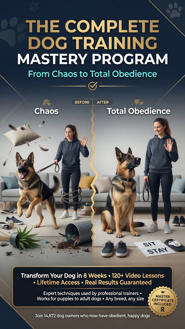The Complete Dog Training Mastery Program: From Chaos to Total Obedience