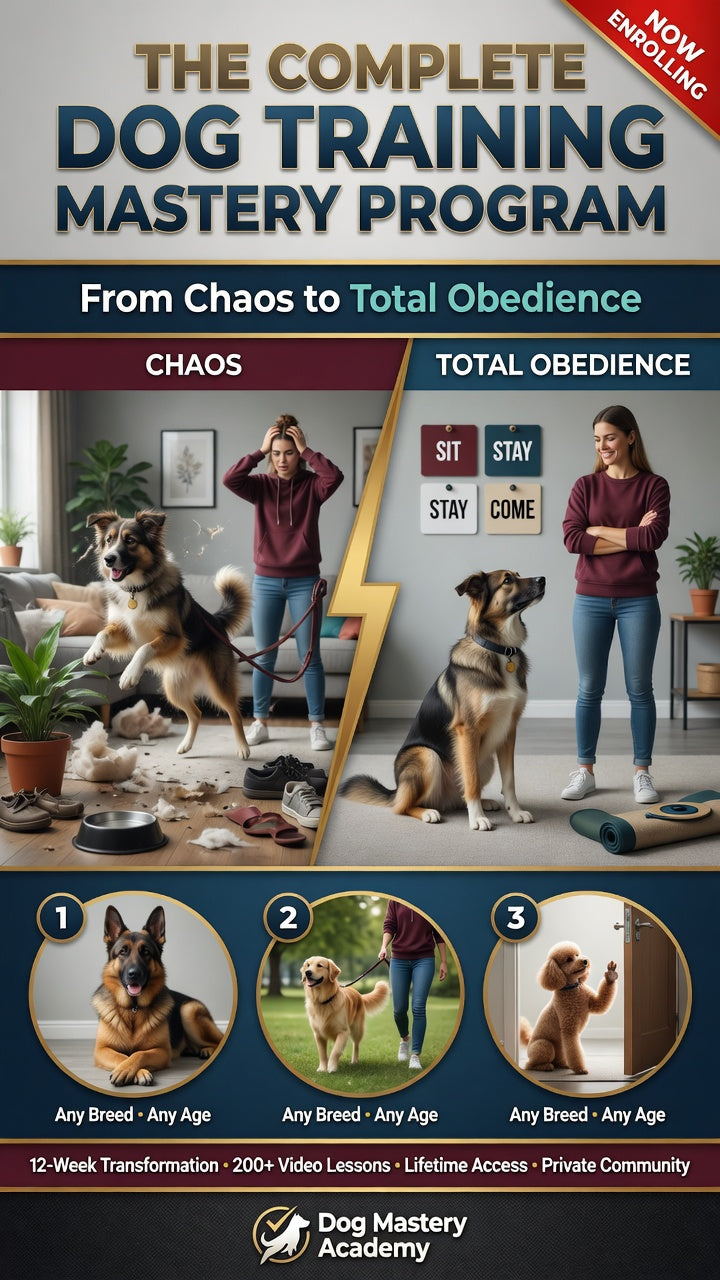 The Complete Dog Training Mastery Program: From Chaos to Total Obedience