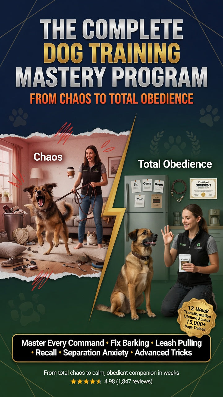 The Complete Dog Training Mastery Program: From Chaos to Total Obedience